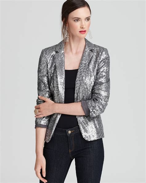 michael kors sequin sleeve blazer|Michael Kors Sequin Blazers for Women for sale .